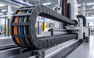 Portacables industriales: cómo elegir la solución adecuada para tu maquinaria